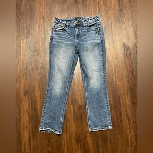 Silver Jeans Suki Capri Mid Rise Stretch Cropped Jeans